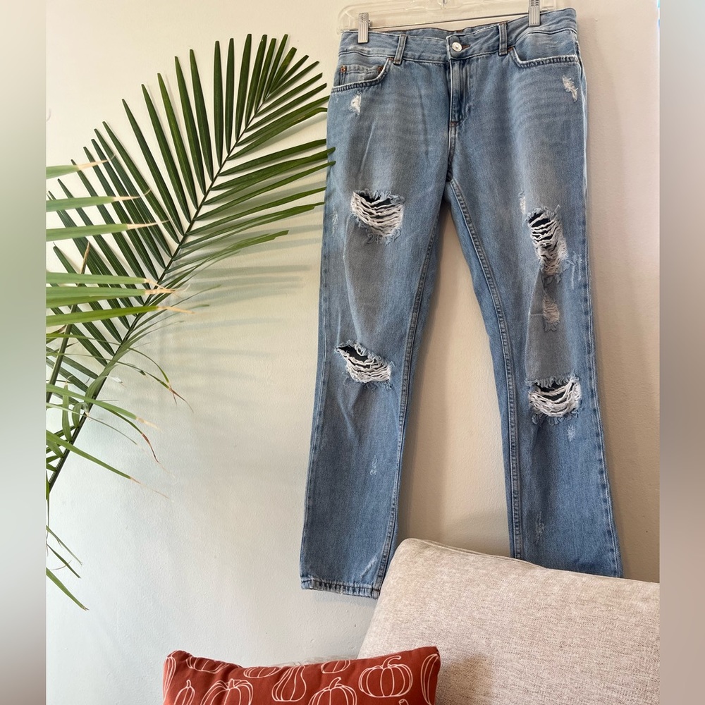 Zara distressed jeans